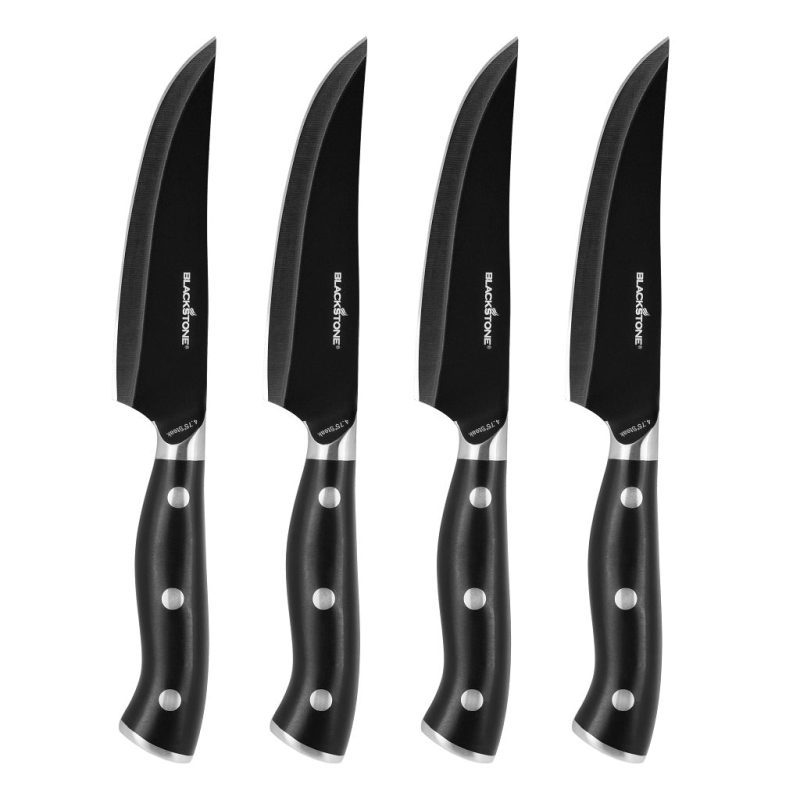 4pc japanese steel steak knife set 660193