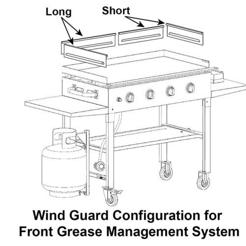 blackstone 36in wind screen 237361