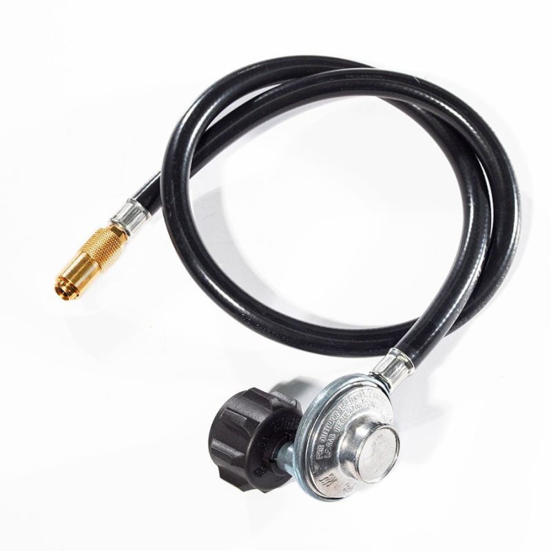 tabletop propane tank adapter hose with regulator 3 foot 223840